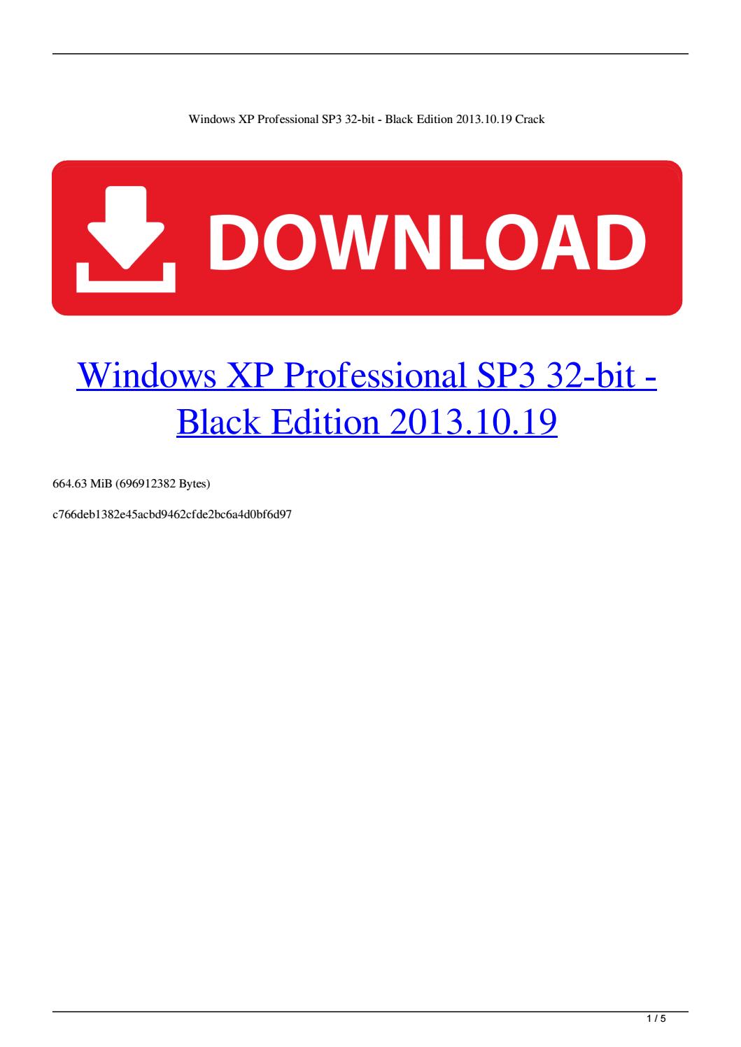 windows xp black edition iso 2018